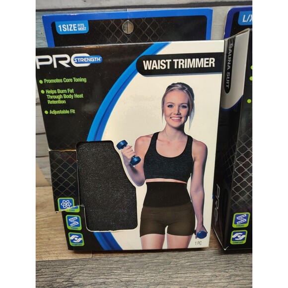 New ProStrength Workout Gear Sauna Suit Resistant Band Waist Trimmer &Wa… - Picture 2 of 6